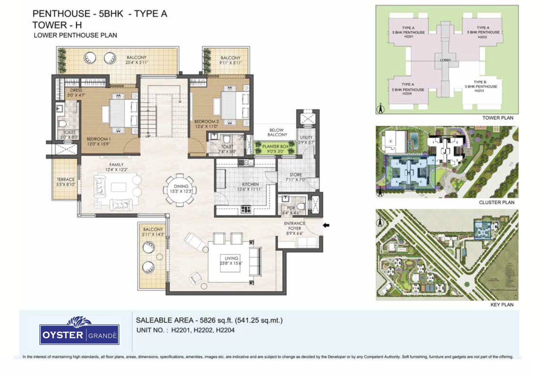 Adani Oyster Grande Floor Plan